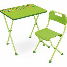 КА2 Комплект"Алина" (стол+стул ЛДСП) (КА2/С 
салатовый) - Цвет салатовый - Картинка #1